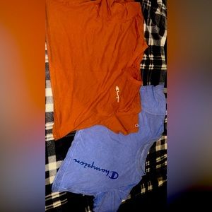 2 champion crop top shirts!